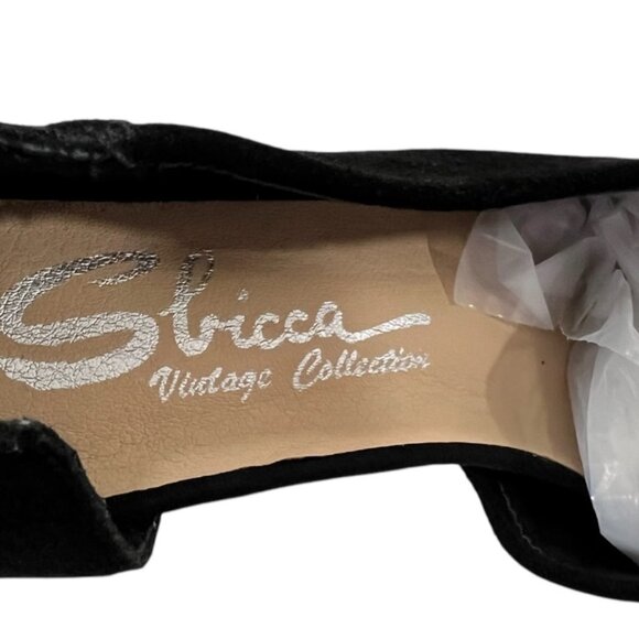 Sbicca Womens Shoes 10 Vintage Collection Black Suede Volin Chunky Heel Mule NEW - Picture 6 of 6